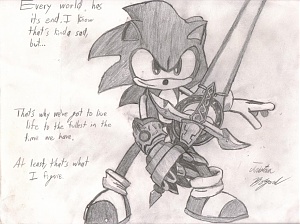 Sonic and the Black Knight Sonic, Caliburn, and Quote.jpg